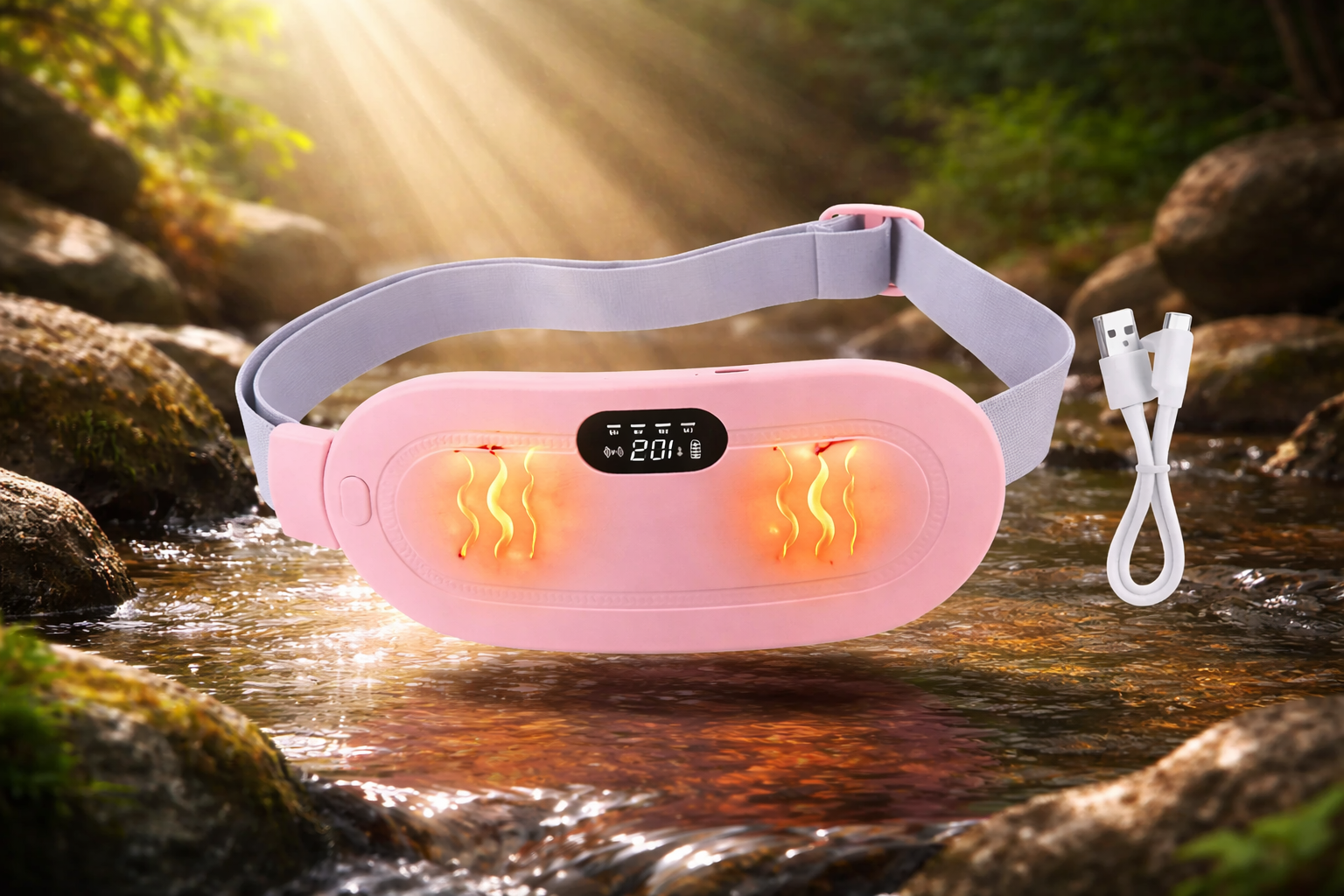 Ceinture chauffante électrique menstruelle pour femmes