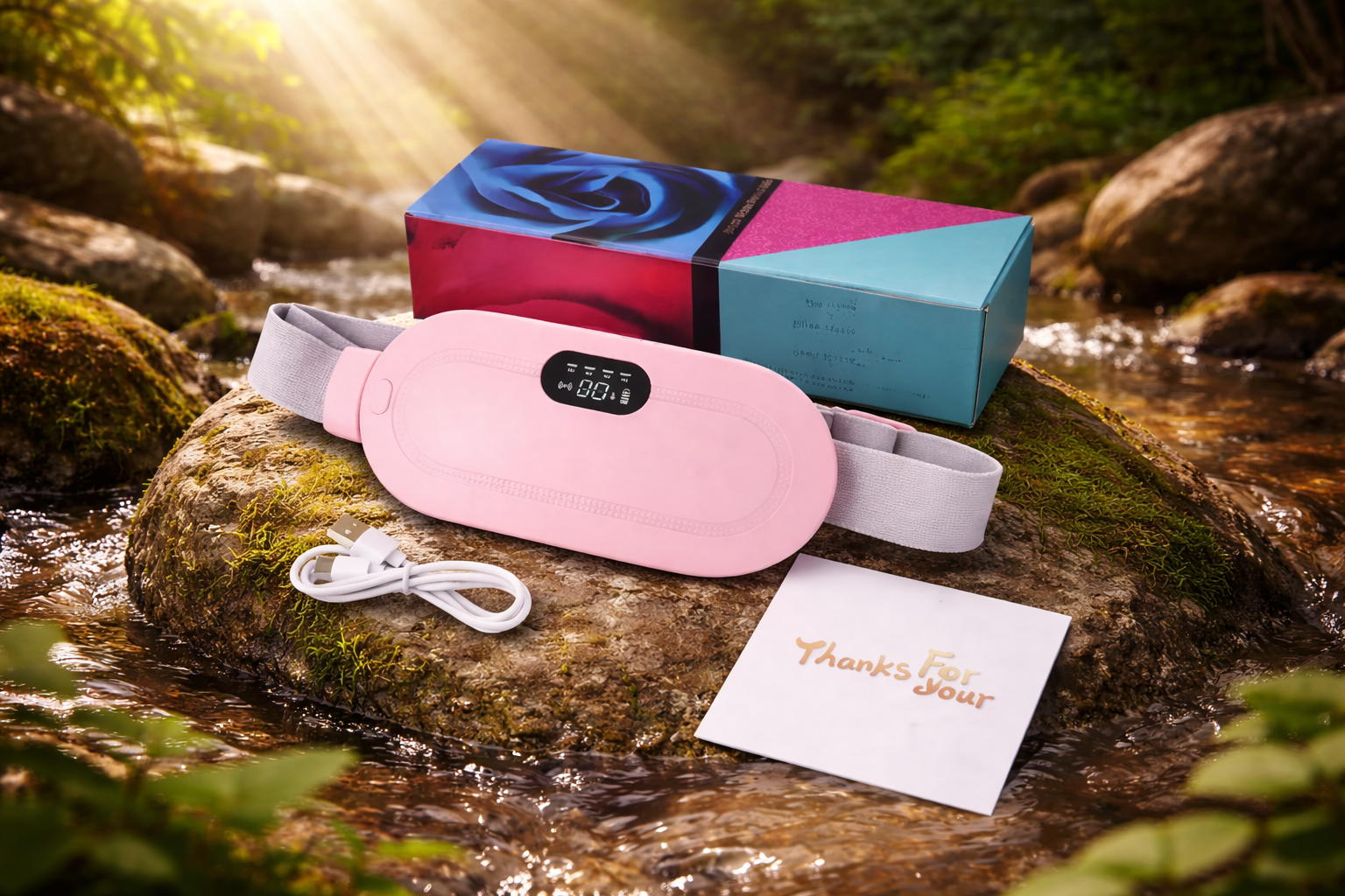 Ceinture chauffante électrique menstruelle pour femmes