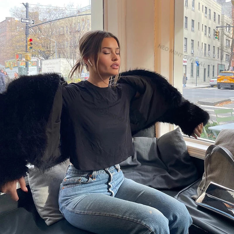 Mentaux en fausse fourrure