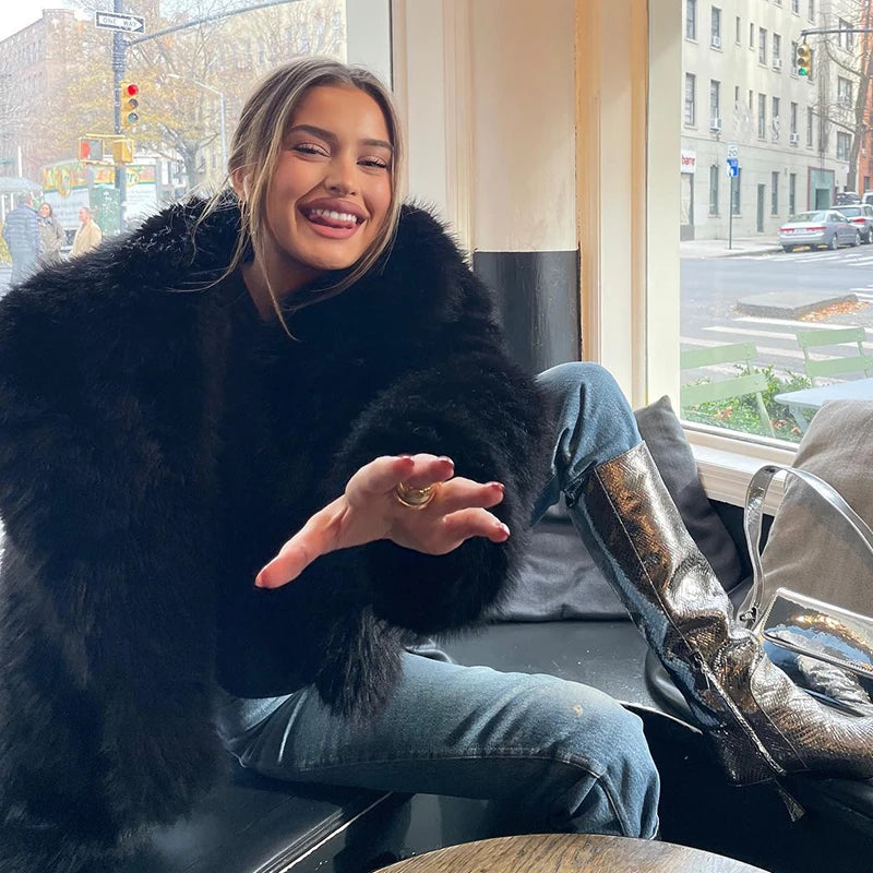 Mentaux en fausse fourrure