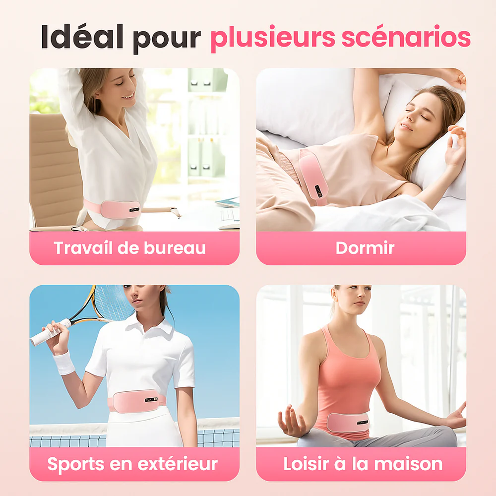 Ceinture chauffante électrique menstruelle pour femmes